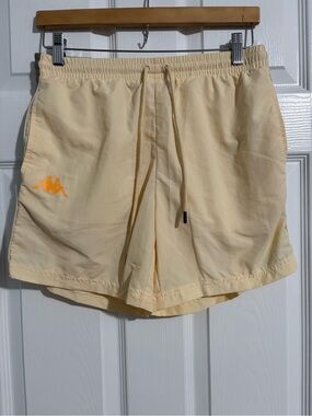 Kappa Men’s Light Yellow Swim/Active Shorts Size M